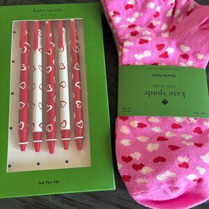 Kate Spade Socks & Pens Bundle NWT